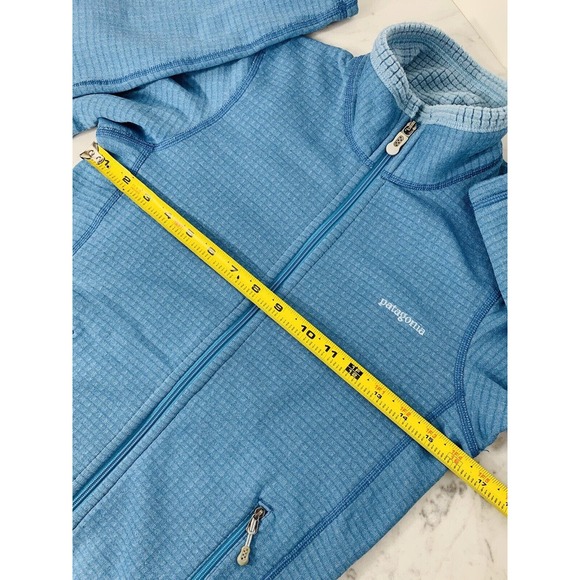 Patagonia R1 Regulator Jacket Women XS Light Blue Full Zip Polartec Waffle EUC - Picture 11 of 13